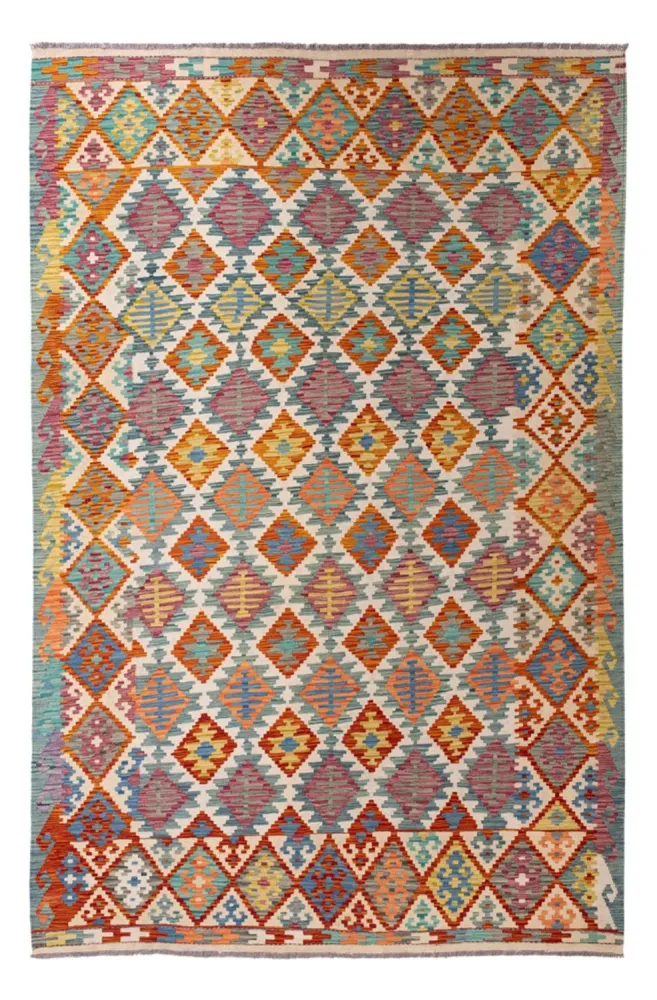 Kelim Teppich - Splash - 298 x 198 cm - mehrfarbig