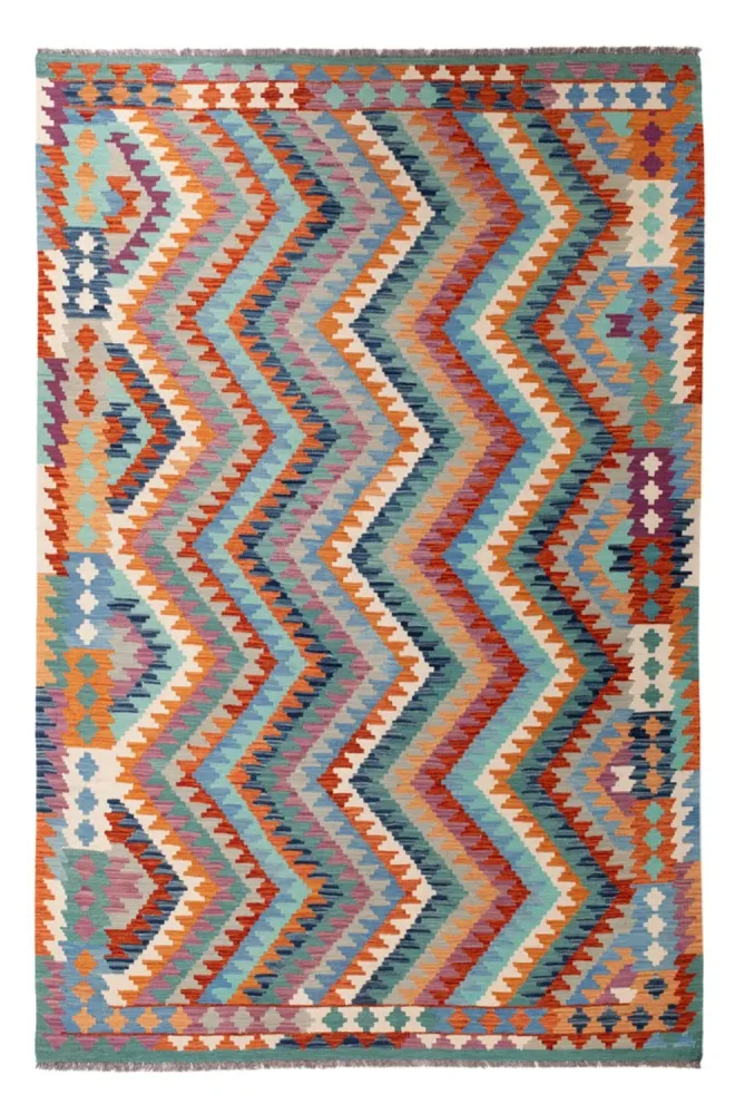 Kelim Teppich - Splash - 298 x 199 cm - mehrfarbig