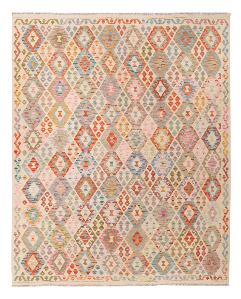 Kelim Teppich - Splash - 301 x 250 cm - bunt