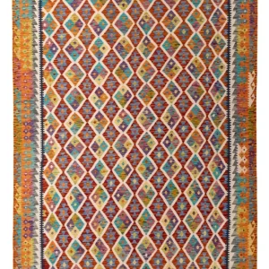 Kelim Teppich - Splash - 307 x 205 cm - mehrfarbig
