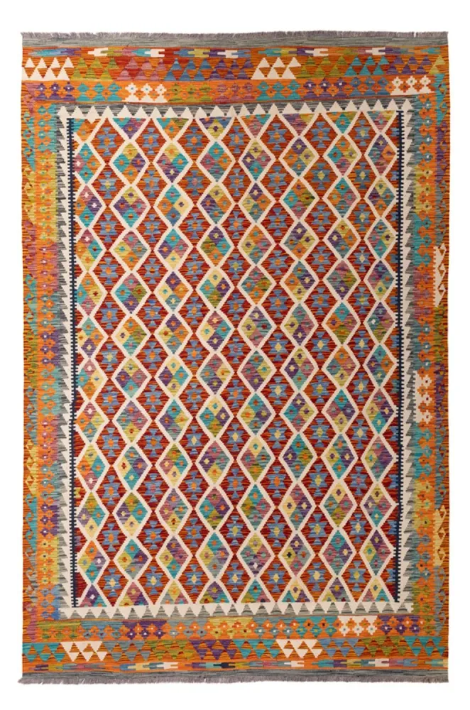 Kelim Teppich - Splash - 307 x 205 cm - mehrfarbig