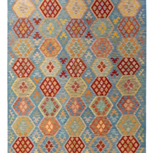 Kelim Teppich - Splash - 310 x 207 cm - mehrfarbig