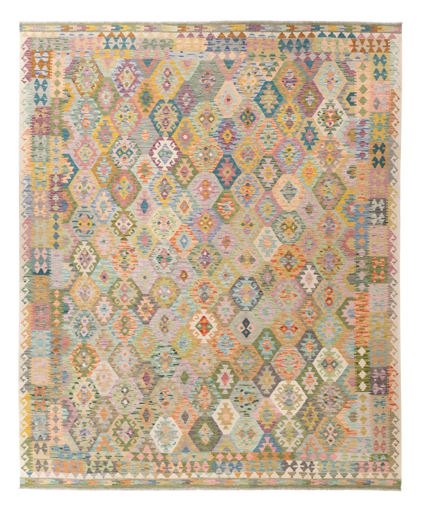Kelim Teppich - Splash - 375 x 303 cm - bunt