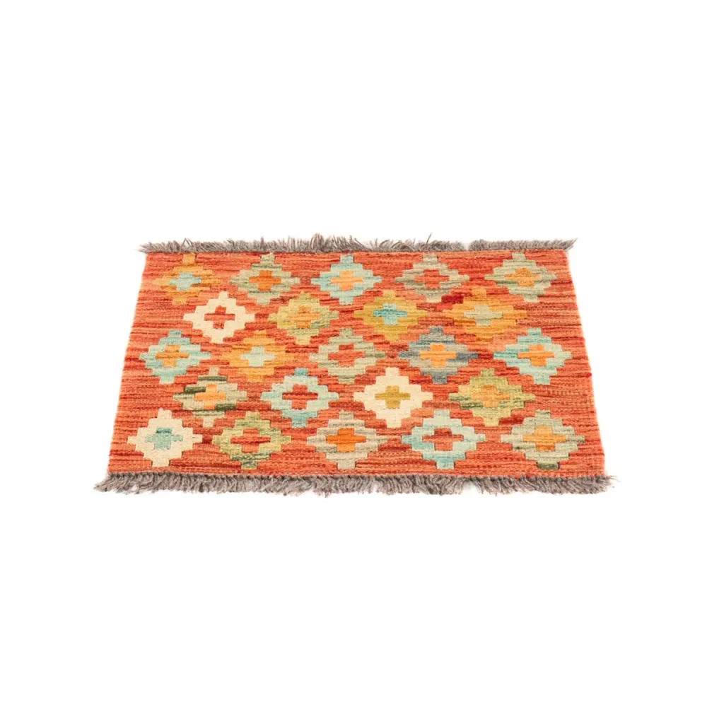Kelim Teppich - Splash quadratisch - 52 x 50 cm - mehrfarbig