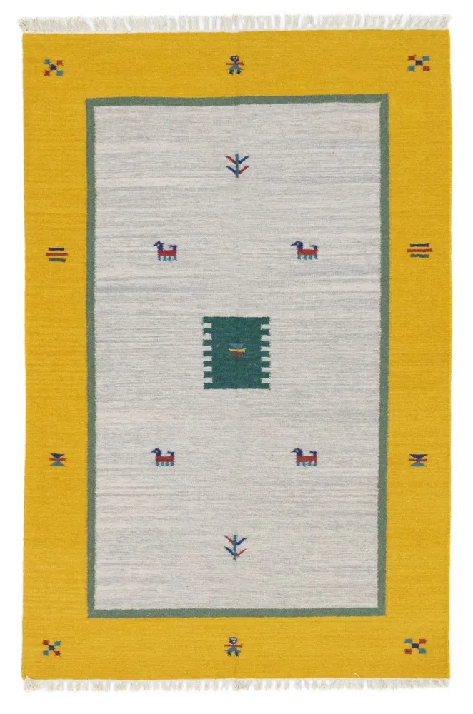 Kelim Teppich - Trendy 180 x 120 cm - beige