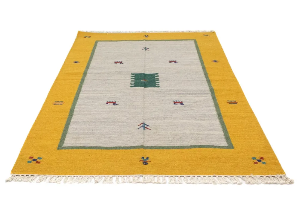 Kelim Teppich - Trendy 180 x 120 cm - beige
