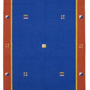 Kelim Teppich - Trendy 180 x 120 cm - blau