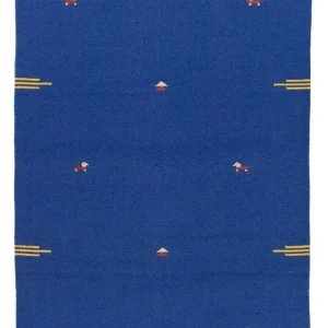 Kelim Teppich - Trendy 180 x 120 cm - blau