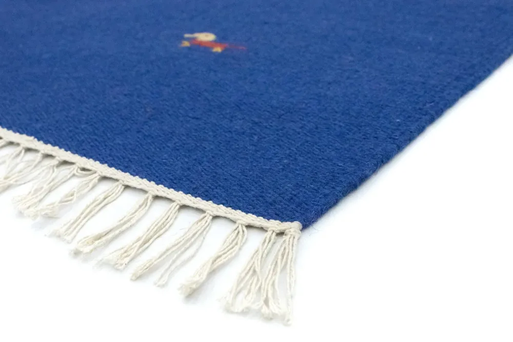 Kelim Teppich - Trendy 180 x 120 cm - blau