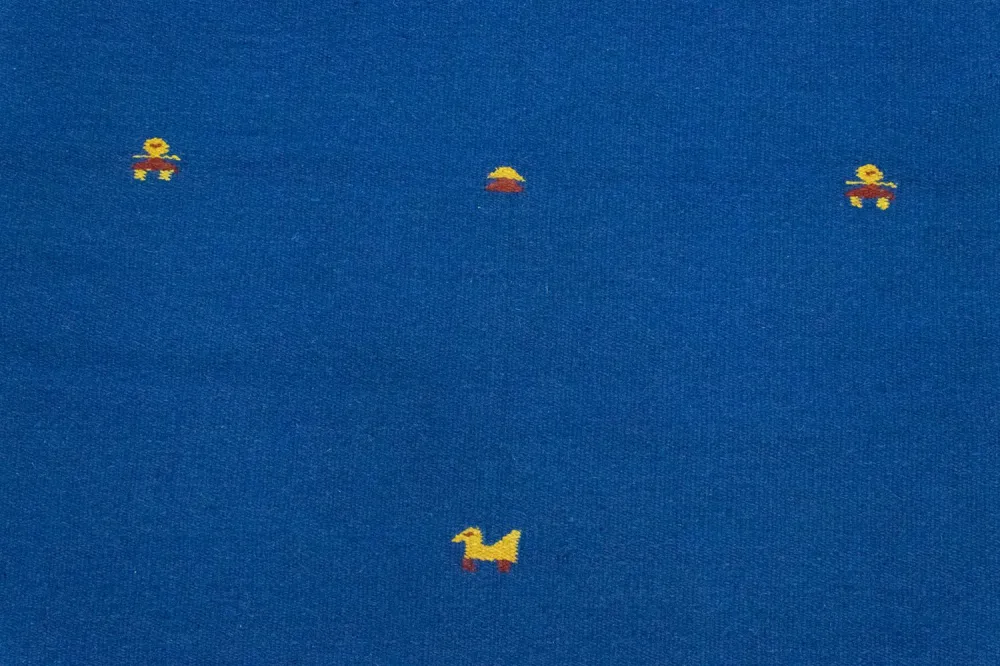 Kelim Teppich - Trendy 180 x 120 cm - blau