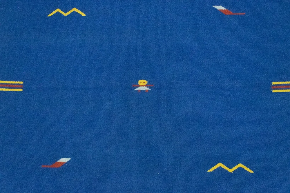 Kelim Teppich - Trendy 180 x 120 cm - blau