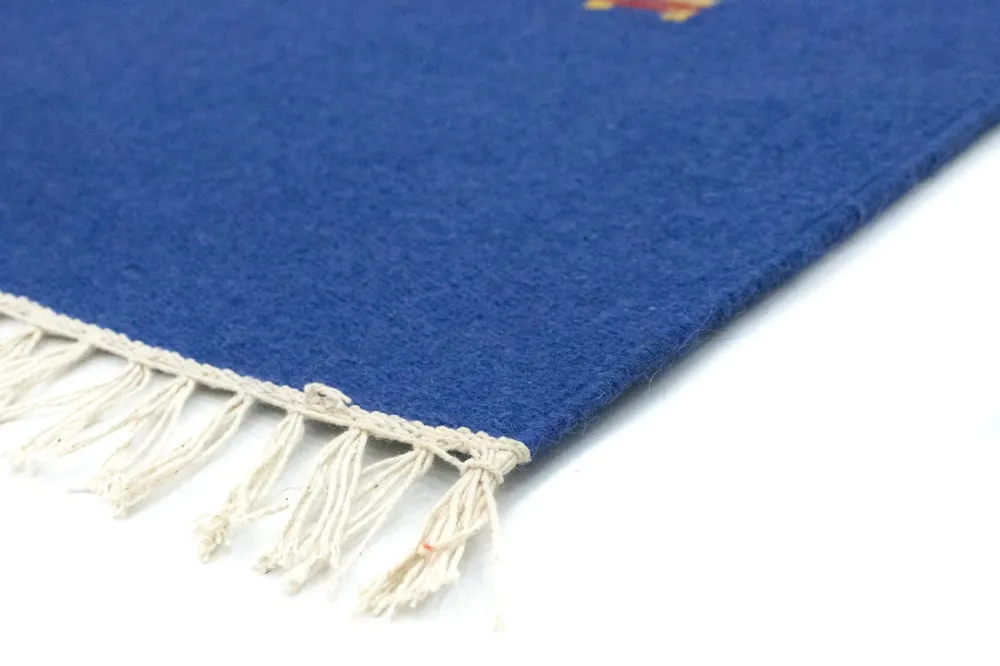 Kelim Teppich - Trendy 180 x 120 cm - blau