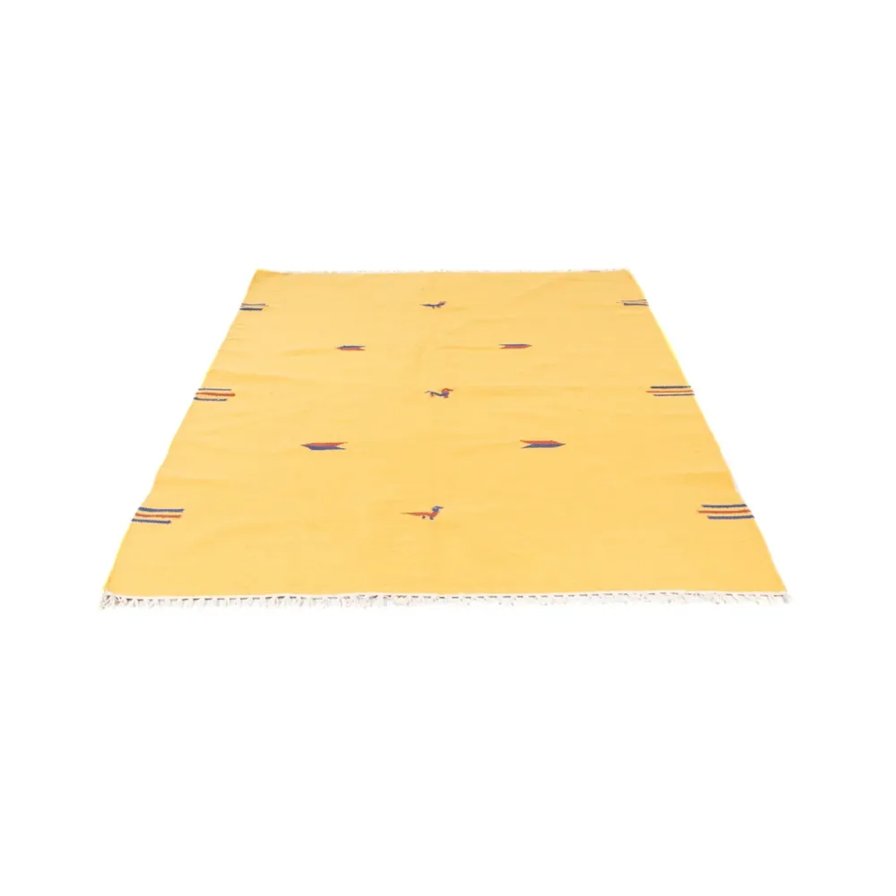 Kelim Teppich - Trendy - 180 x 120 cm - gelb