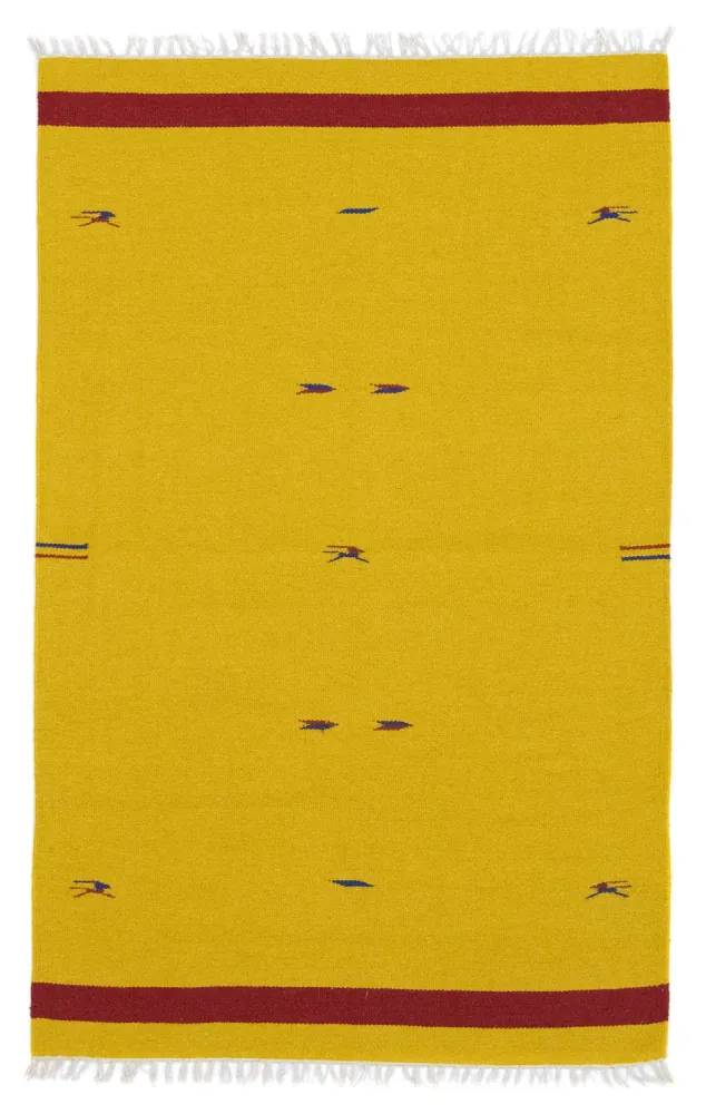 Kelim Teppich - Trendy 180 x 120 cm - gelb