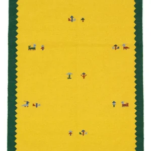 Kelim Teppich - Trendy 180 x 120 cm - gelb