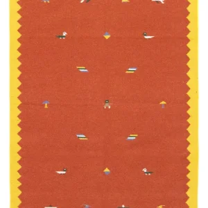 Kelim Teppich - Trendy 180 x 120 cm - orange