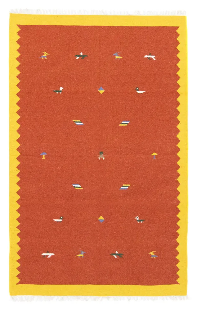 Kelim Teppich - Trendy 180 x 120 cm - orange