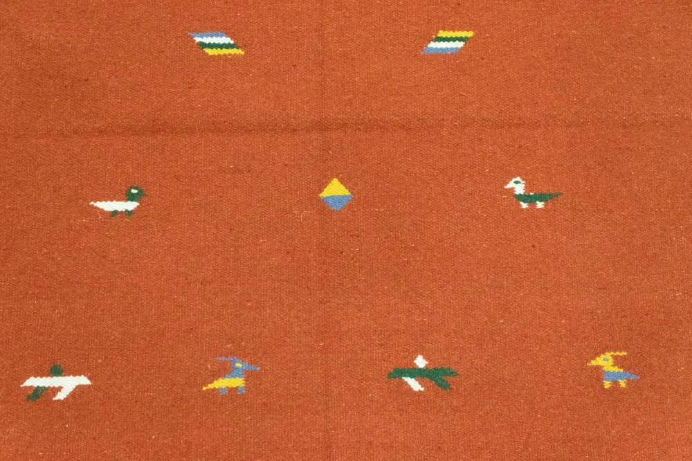Kelim Teppich - Trendy 180 x 120 cm - orange