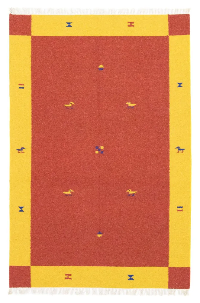 Kelim Teppich - Trendy 180 x 120 cm - orange