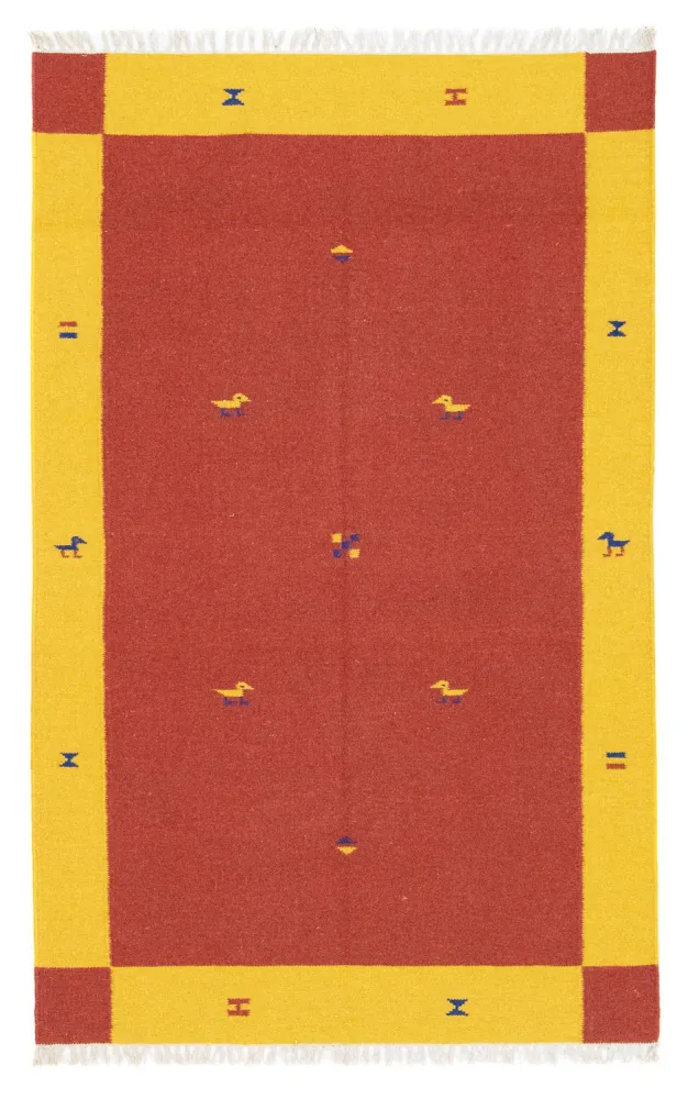 Kelim Teppich - Trendy 180 x 120 cm - rot