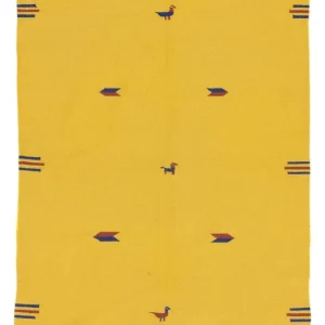 Kelim Teppich - Trendy 200 x 140 cm - gelb