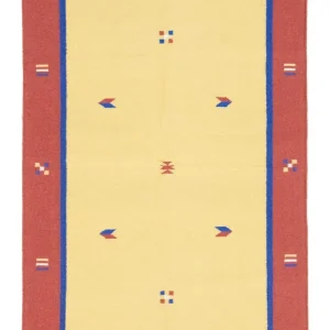 Kelim Teppich - Trendy 200 x 140 cm - gelb