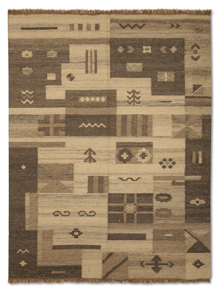 Kelim Teppich - Trendy 200 x 140 cm - natur
