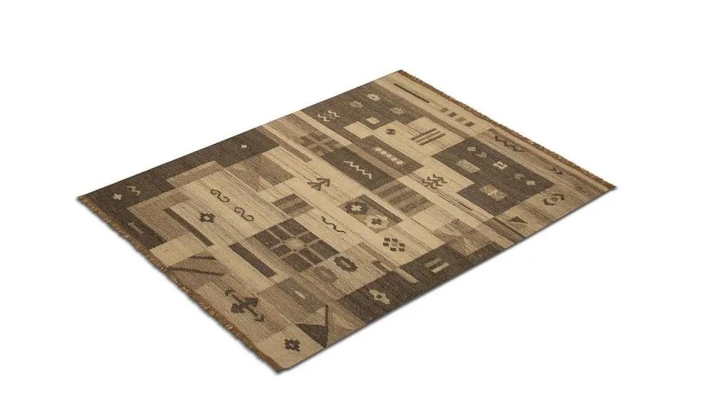 Kelim Teppich - Trendy 200 x 140 cm - natur