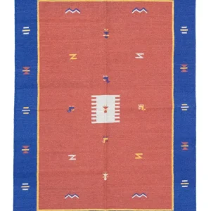 Kelim Teppich - Trendy 200 x 140 cm - rot
