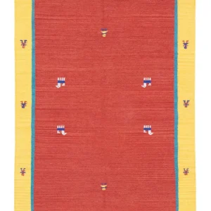 Kelim Teppich - Trendy 200 x 140 cm - rot