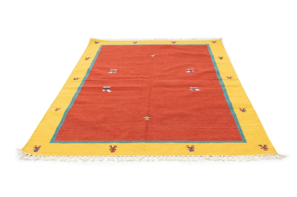 Kelim Teppich - Trendy 200 x 140 cm - rot