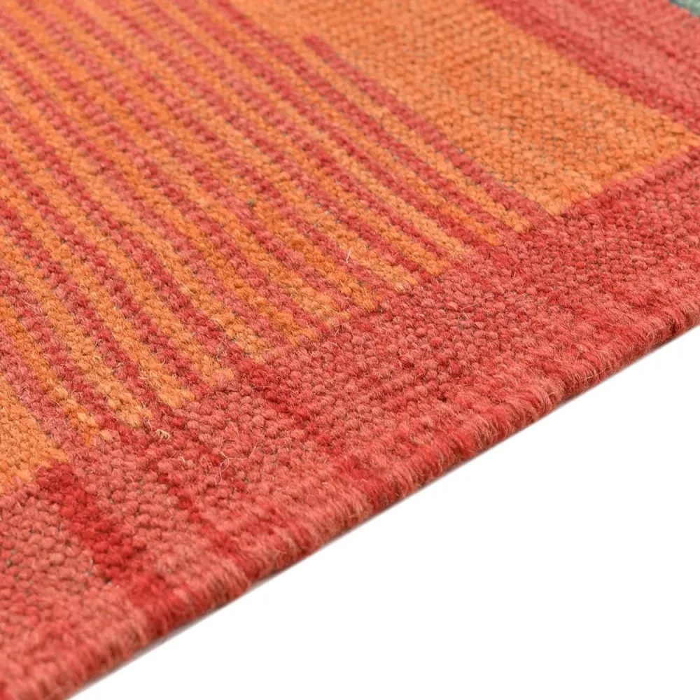 Kelim Teppich - Trendy - 201 x 155 cm - mehrfarbig
