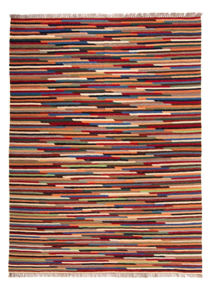 Kelim Teppich - Trendy 202 x 147 cm - mehrfarbig