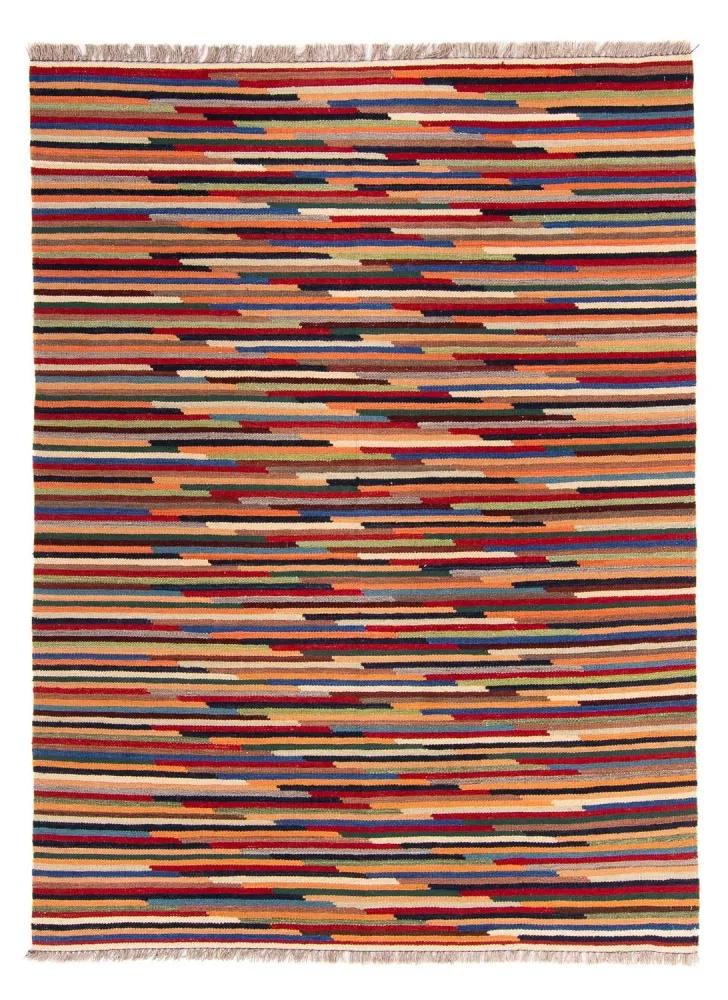Kelim Teppich - Trendy 206 x 148 cm - mehrfarbig