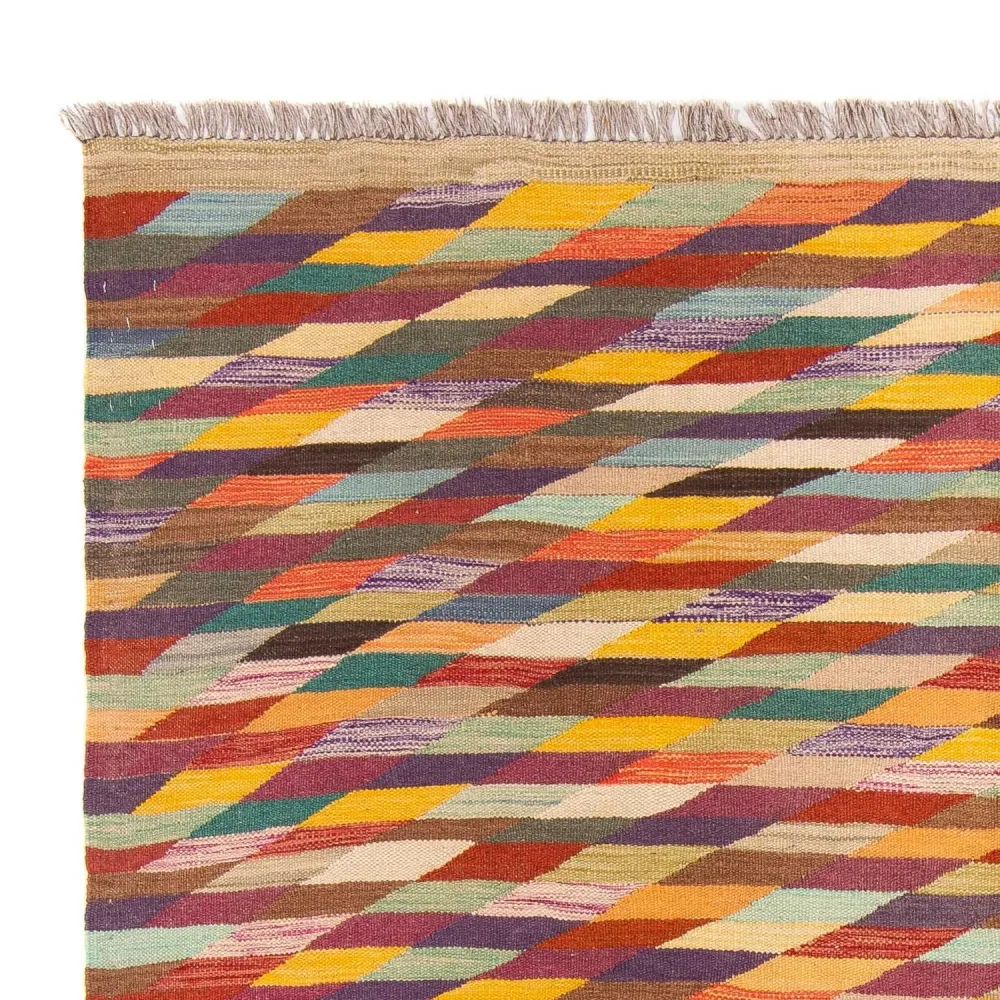 Kelim Teppich - Trendy 215 x 166 cm - mehrfarbig