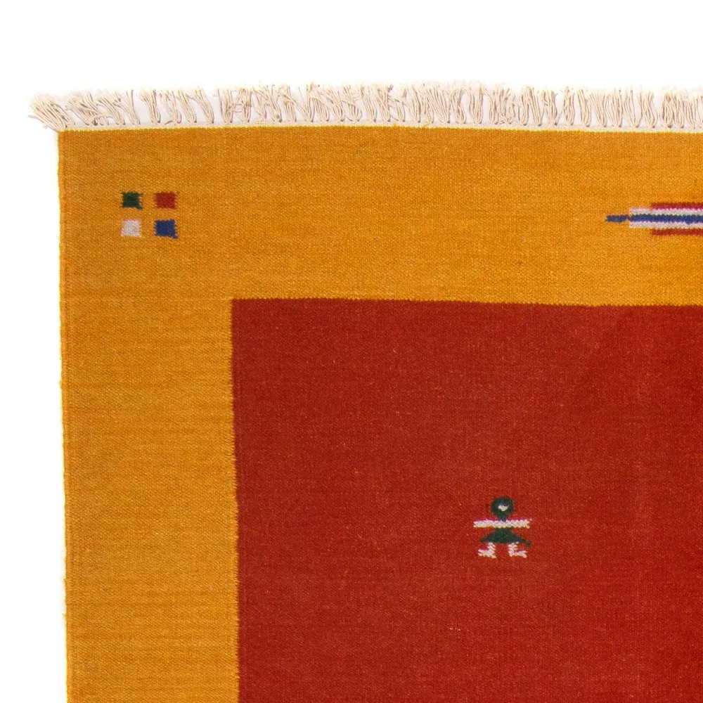 Kelim Teppich - Trendy 240 x 170 cm - dunkelrot