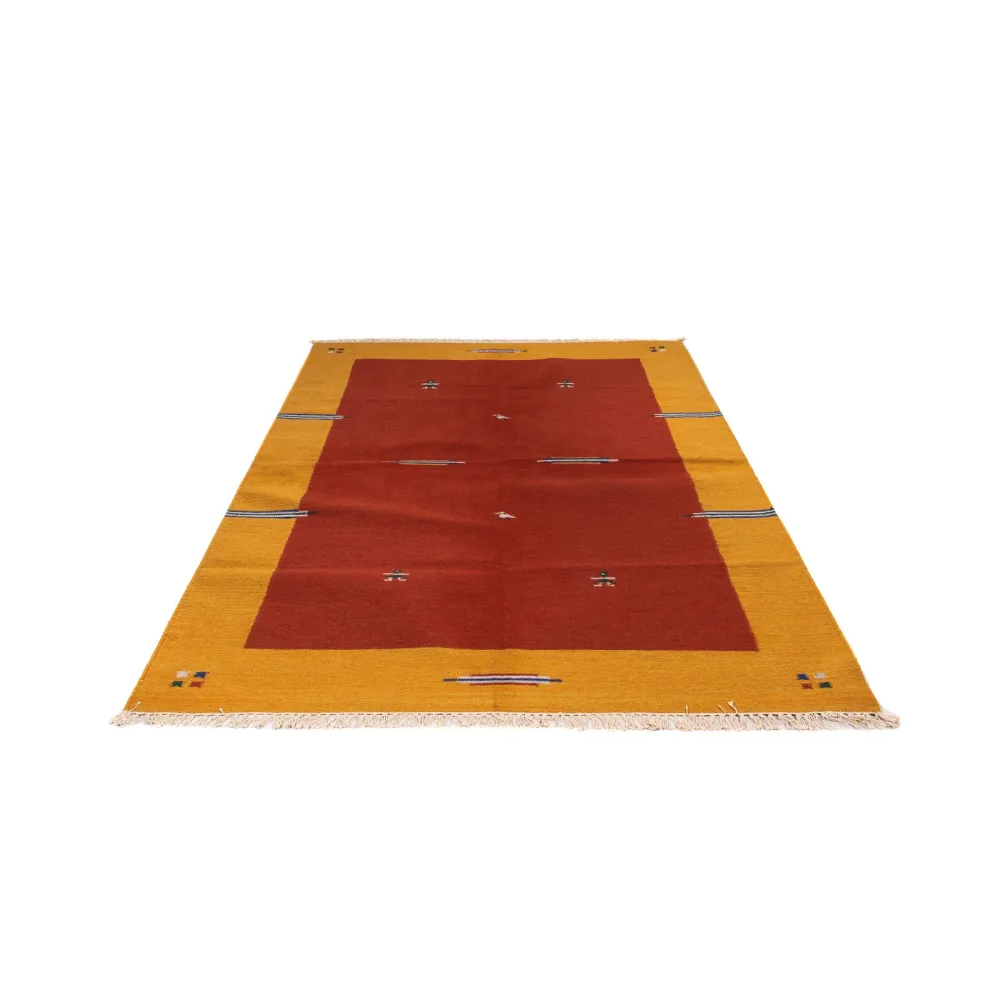 Kelim Teppich - Trendy 240 x 170 cm - dunkelrot