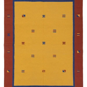 Kelim Teppich - Trendy - 240 x 170 cm - senfgelb