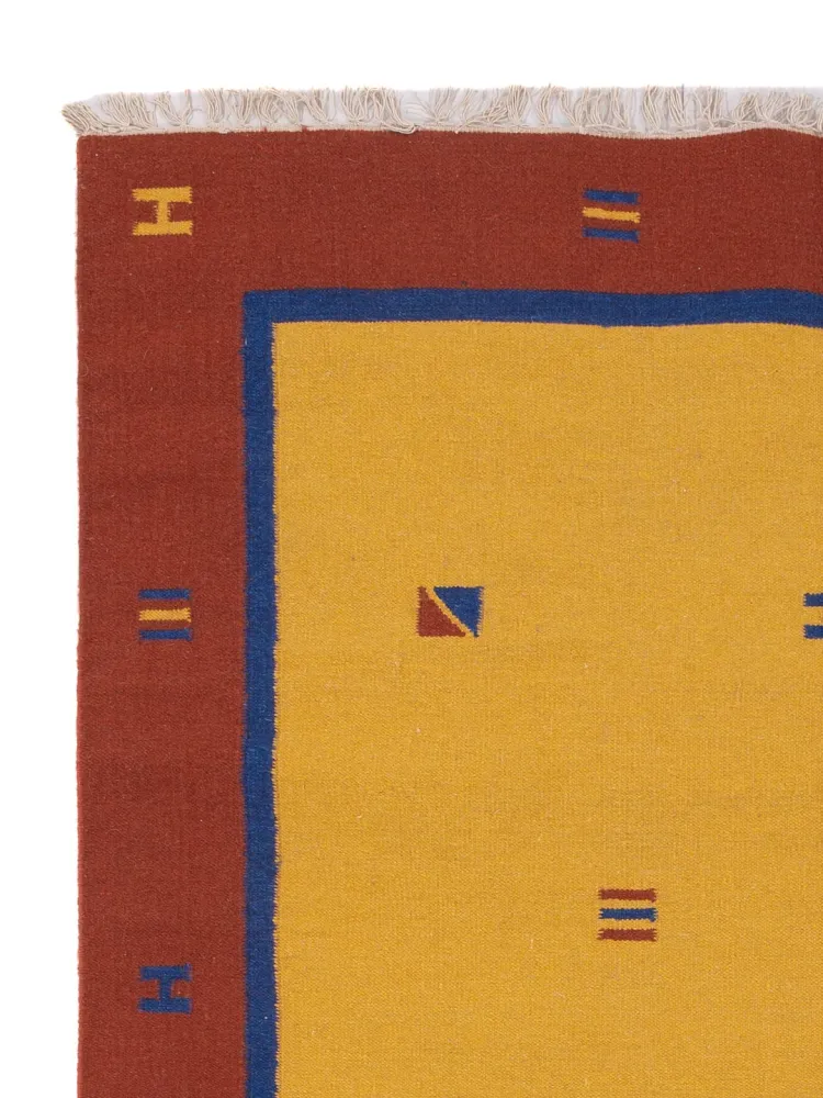 Kelim Teppich - Trendy - 240 x 170 cm - senfgelb