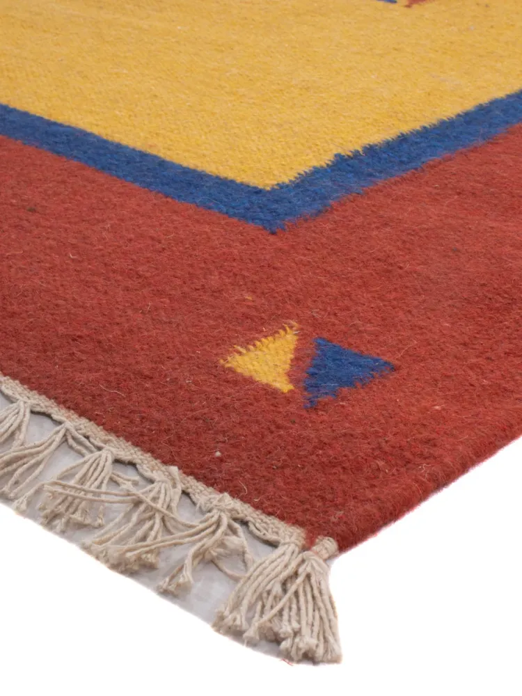 Kelim Teppich - Trendy - 240 x 170 cm - senfgelb