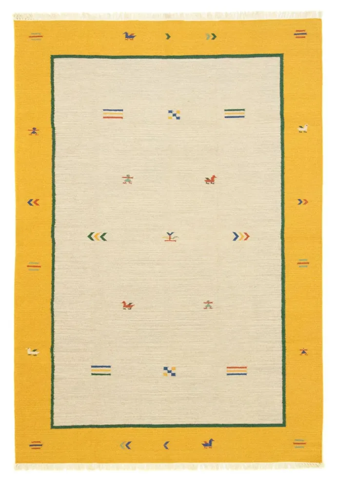 Kelim Teppich - Trendy 300 x 200 cm - beige