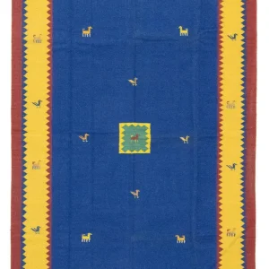 Kelim Teppich - Trendy 300 x 200 cm - blau