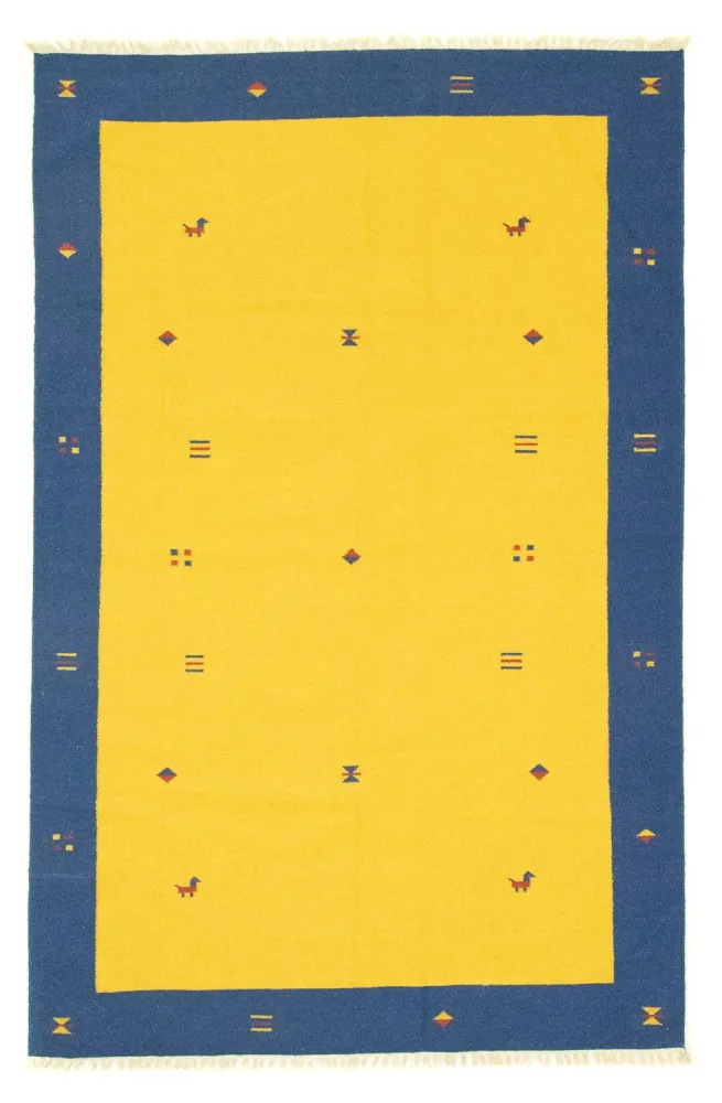 Kelim Teppich - Trendy 300 x 200 cm - gelb