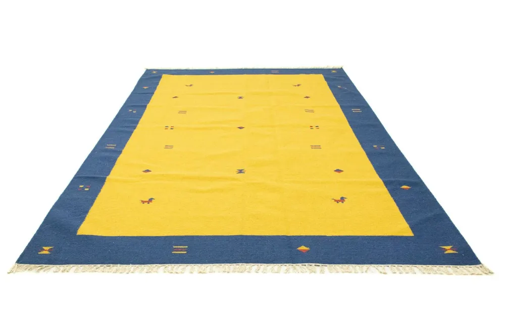 Kelim Teppich - Trendy 300 x 200 cm - gelb