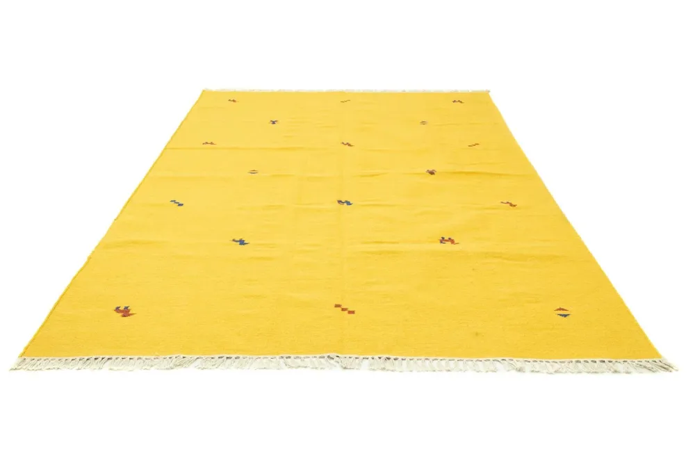 Kelim Teppich - Trendy 300 x 200 cm - gelb