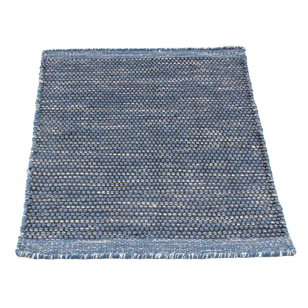 Kelim Teppich - Trendy 88 x 62 cm - dunkelblau