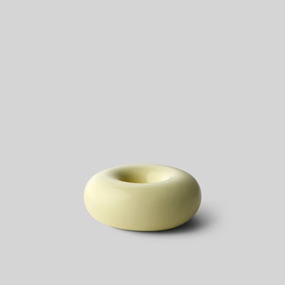 Kerzenhalter aus Keramik BOB Gelb Small - Studio About