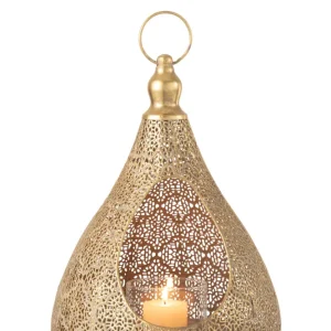 Kerzenhalter Farida Orientalisch Gold Metall 25x38cml Gold