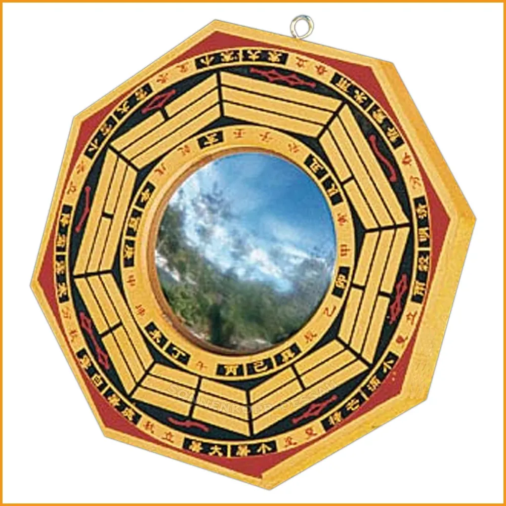 Klassischer FENG SHUI SPIEGEL - konkav - anziehend - 13cm