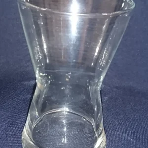 KLEINE BLUMENVASE - Press- / Hartglas, Klares Modernes Tulpen Form Design Dekor